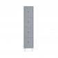 Rocada taquilla 300 1 modulo 4 puertas cuerpo gris RAL9006 + puertas azul RAL5009