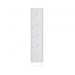 Rocada taquilla 300 1 modulo 5 puertas cuerpo blanco RAL9003 + puertas blanco RAL9003