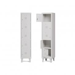 Rocada taquilla 300 1 modulo 5 puertas cuerpo blanco RAL9010 + puertas blanco RAL9010. DISPONIBLE EN DISTINTOS ACABADOS. CONSÚLTANOS TODAS LAS OPCIONES DISPONIBLES.