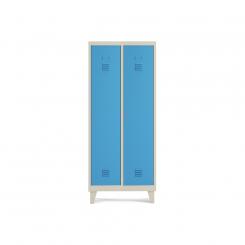 Rocada taquilla 300 2 módulos 1 puerta cuerpo arena + puerta azul RAL5009