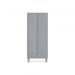 Rocada taquilla 300 2 módulos 1 puerta cuerpo gris RAL9006 + puerta gris RAL9006