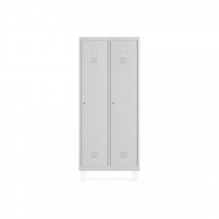 Rocada taquilla 300 2 módulos 1 puerta total 2 puertas cuerpo y puertas blanco 9010