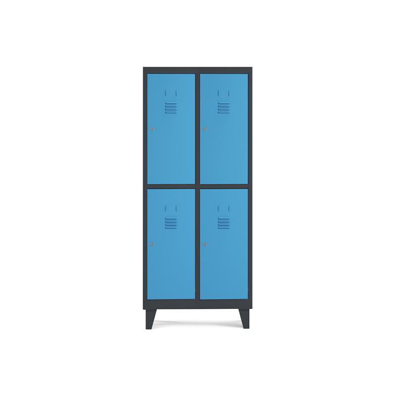 rocada-taquilla-300-2-modulos-2-puertas-cuerpo-negro-ral9005-puertas-azul-ral5009