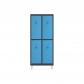 rocada-taquilla-300-2-modulos-2-puertas-cuerpo-negro-ral9005-puertas-azul-ral5009