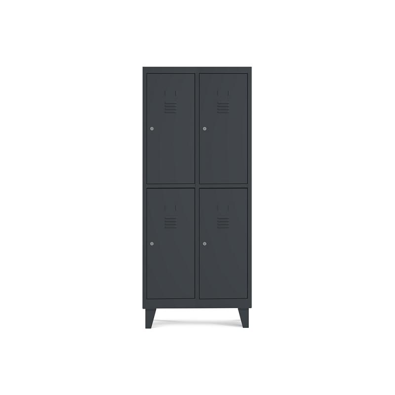 rocada-taquilla-300-2-modulos-2-puertas-cuerpo-negro-ral9005-puertas-negro-ral9005