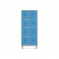 rocada-taquilla-300-2-modulos-4-puertas-cuerpo-gris-ral9006-puertas-azul-ral5009