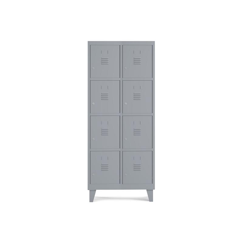 rocada-taquilla-300-2-modulos-4-puertas-cuerpo-gris-ral9006-puertas-gris-ral9006