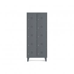 Rocada taquilla 300 2 módulos 5 puertas cuerpo antracita RAL7015 + puertas antracita RAL7015