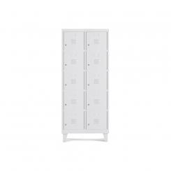 Rocada taquilla 300 2 módulos 5 puertas cuerpo blanco RAL9003 + puertas blanco RAL9003