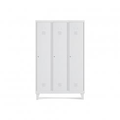 Rocada taquilla 300 3 módulos 1 puerta cuerpo blanco RAL9003 + puerta blanco RAL9003