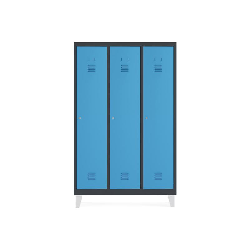 rocada-taquilla-300-3-modulos-1-puerta-cuerpo-negro-ral9005-puerta-azul-ral5009