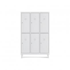 Rocada taquilla 300 3 módulos 2 puertas cuerpo blanco RAL9003 + puertas blanco RAL9003