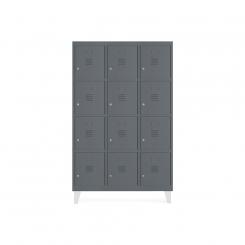 Rocada taquilla 300 3 módulos 4 puertas cuerpo antracita RAL7015 + puertas antracita RAL7015