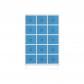 Rocada taquilla 300 3 módulos 5 puertas cuerpo blanco RAL9003 + puertas azul RAL5009