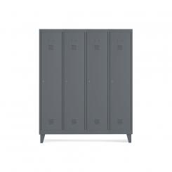 Rocada taquilla 300 4 módulos 1 puerta cuerpo antracita RAL7015 + puerta antracita RAL7015