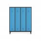 rocada-taquilla-300-4-modulos-1-puerta-cuerpo-negro-ral9005-puerta-azul-ral5009