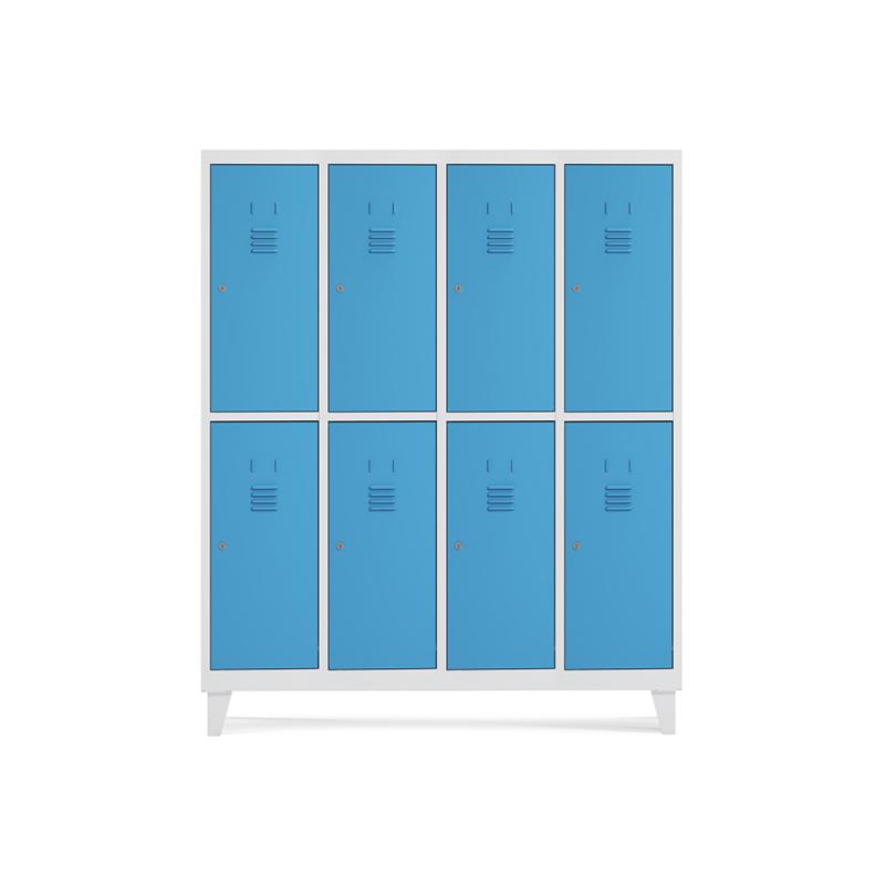rocada-taquilla-300-4-modulos-2-puertas-cuerpo-blanco-ral9003-puertas-azul-ral5009