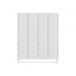 Rocada taquilla 300 4 módulos 4 puertas cuerpo blanco RAL9003 + puertas blanco RAL9003