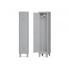 Rocada taquilla 400 1 modulo 1 puerta cuerpo gris 7035 + puerta gris 7035