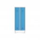 rocada-taquilla-400-2-modulos-1-puerta-cuerpo-blanco-ral9003-puerta-azul-ral5009