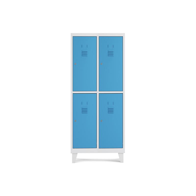 rocada-taquilla-400-2-modulos-2-puertas-cuerpo-blanco-ral9003-puertas-azul-ral5009