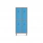 rocada-taquilla-400-2-modulos-2-puertas-cuerpo-gris-ral9006-puertas-azul-ral5009