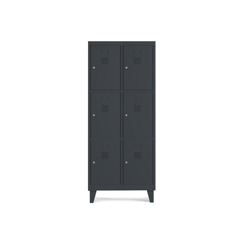 rocada-taquilla-400-2-modulos-3-puertas-cuerpo-negro-ral9005-puertas-negro-ral9005