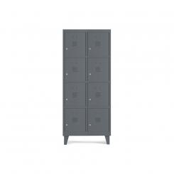 Rocada taquilla 400 2 módulos 4 puertas cuerpo antracita RAL7015 + puertas antracita RAL7015
