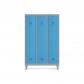 rocada-taquilla-400-3-modulos-1-puerta-cuerpo-gris-ral9006-puerta-azul-ral5009
