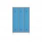 rocada-taquilla-400-3-modulos-1-puerta-cuerpo-gris-ral9006-puerta-azul-ral5009
