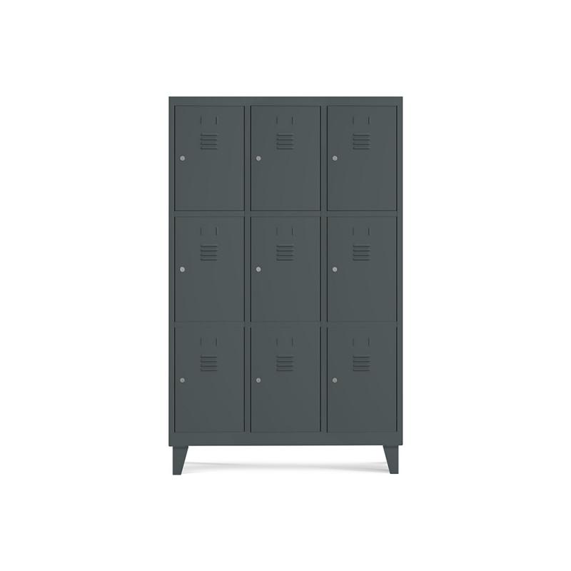 rocada-taquilla-400-3-modulos-3-puertas-cuerpo-gris-oscuro-ral7016-puertas-gris-oscuro-ral7016