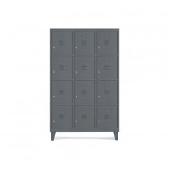 Rocada taquilla 400 3 módulos 4 puertas cuerpo antracita RAL7015 + puertas antracita RAL7015