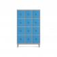 rocada-taquilla-400-3-modulos-4-puertas-cuerpo-gris-ral9006-puertas-azul-ral5009
