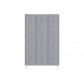 rocada-taquilla-400-3-modulos-4-puertas-cuerpo-gris-ral9006-puertas-gris-ral9006