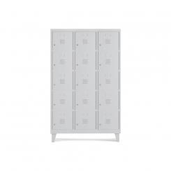 Rocada taquilla 400 3 módulos 5 puertas cuerpo blanco RAL9010 + puertas blanco RAL9010. DISPONIBLE EN DISTINTOS ACABADOS. CONSÚLTANOS TODAS LAS OPCIONES DISPONIBLES.