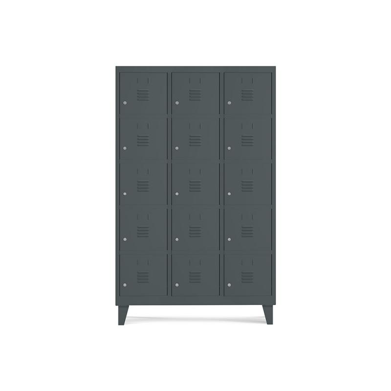 rocada-taquilla-400-3-modulos-5-puertas-cuerpo-gris-oscuro-ral7016-puertas-gris-oscuro-ral7016