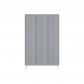 rocada-taquilla-400-3-modulos-5-puertas-cuerpo-gris-ral9006-puertas-gris-ral9006
