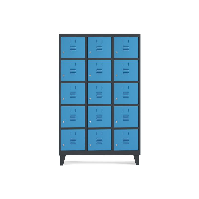 rocada-taquilla-400-3-modulos-5-puertas-cuerpo-negro-ral9005-puertas-azul-ral5009
