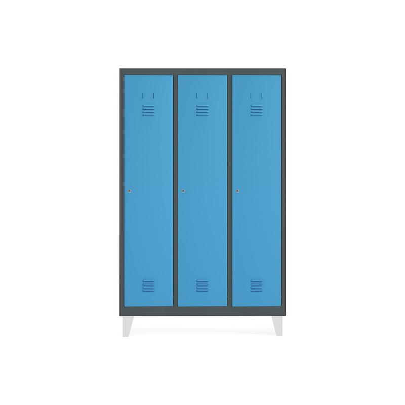 rocada-taquilla-400-3-modulos-con-divisorio-central-cuerpo-ral-7016-y-puertas-ral-5009