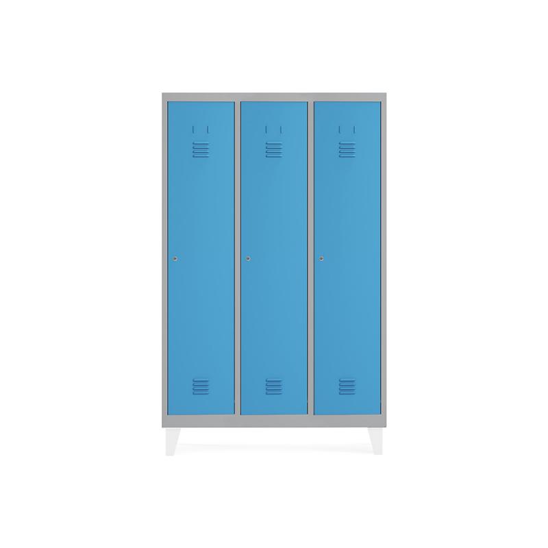 rocada-taquilla-400-3-modulos-con-divisorio-central-cuerpo-ral-7035-y-puertas-ral-5009