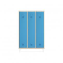 ROCADA Taquilla 400 3 Modulos Con Divisorio Central Cuerpo Ral Arena Y Puertas Ral 5009