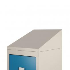 ROCADA Techo Inclinado Para Taquilla Metálica 300Mm 4 Modulos Ral Arena