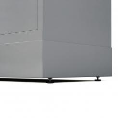 ROCADA zócalo para taquillas Con Niveladores 300Mm 4 Modulos Ral 9006