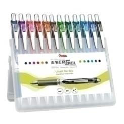 Roller Gel Rt. Pentel Bl-77 Energel 0,7 Estuche De 12 Surtidos