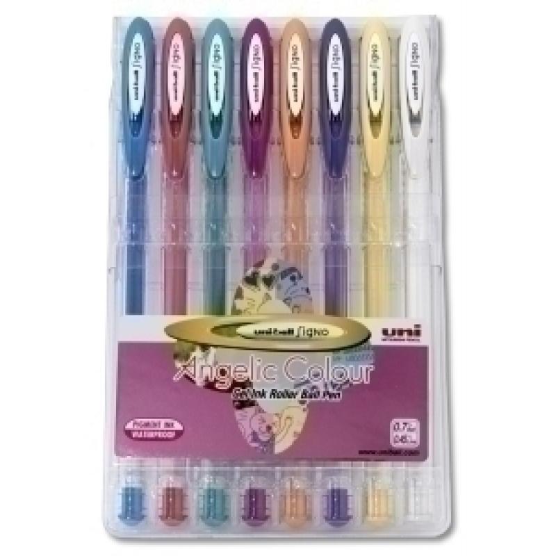 roller-gel-uni-ball-signo-noble-metal-08-um-120ac8p-pastel-estuche-de-8-surtidos