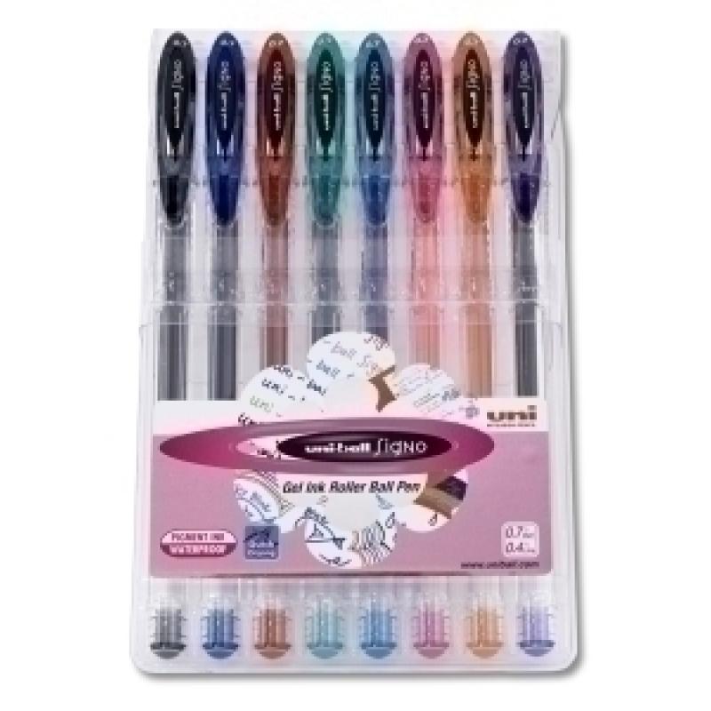 roller-gel-uni-ball-signo-noble-metal-08-um-120basico8p-estuche-de-8-surtidos