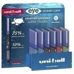 Roller T.Liq. Uni-Ball Ocean Care 0,7 (Ub-157Rop) Expositor De 36 12X 274407000 Ocean Care Azul 12X 274399000 Ocean Care Negro  6X 299297000 Ocean Care Rojo  6X 299305000 Ocean Care Verde