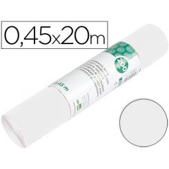 Rollo adhesivo LIDERPAPEL unicolor blanco brillo rollo de 0,45 x 20 mt