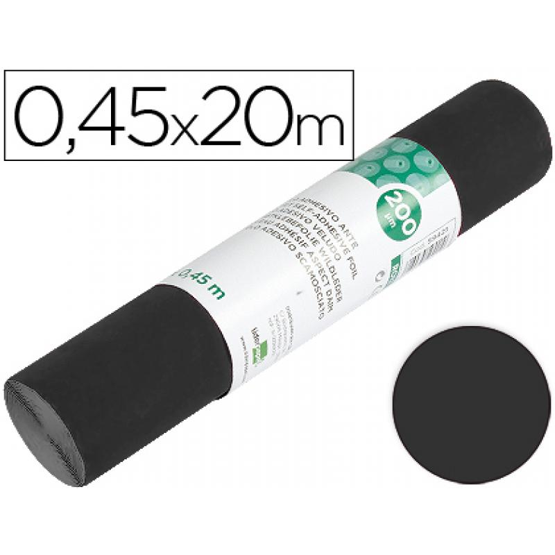 rollo-adhesivo-liderpapel-unicolor-negro-mate-rollo-de-045-x-20-mt