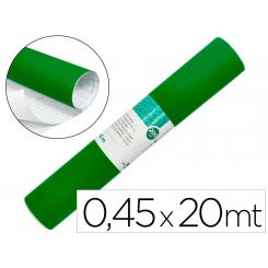 Rollo adhesivo LIDERPAPEL unicolor verde brillo rollo de 0,45 x 20 mt